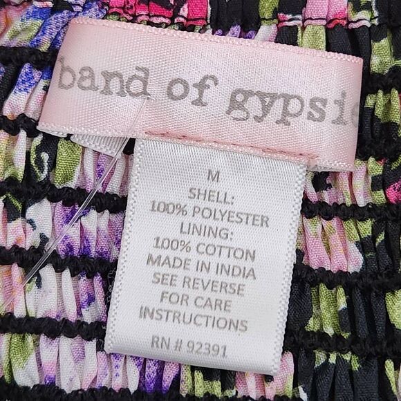 Band of Gypsies Pink and Black Halter Maxi Dress Resort Wear - Picture 10 of 11